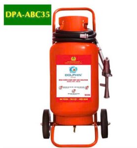 Bình chữa cháy xe đẩy Bột ABC Dolphin 35kg CÓ KIỂM ĐỊNH (BCA/VN)