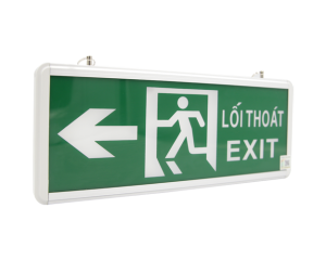 ĐÈN EXIT CHỈ LỐI THOÁT HIỂM CHINA (1 HƯỚNG) 2 MẶT+ KIỂM ĐỊNH